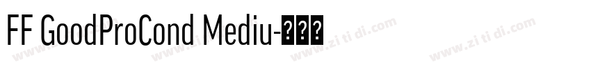 FF GoodProCond Mediu字体转换